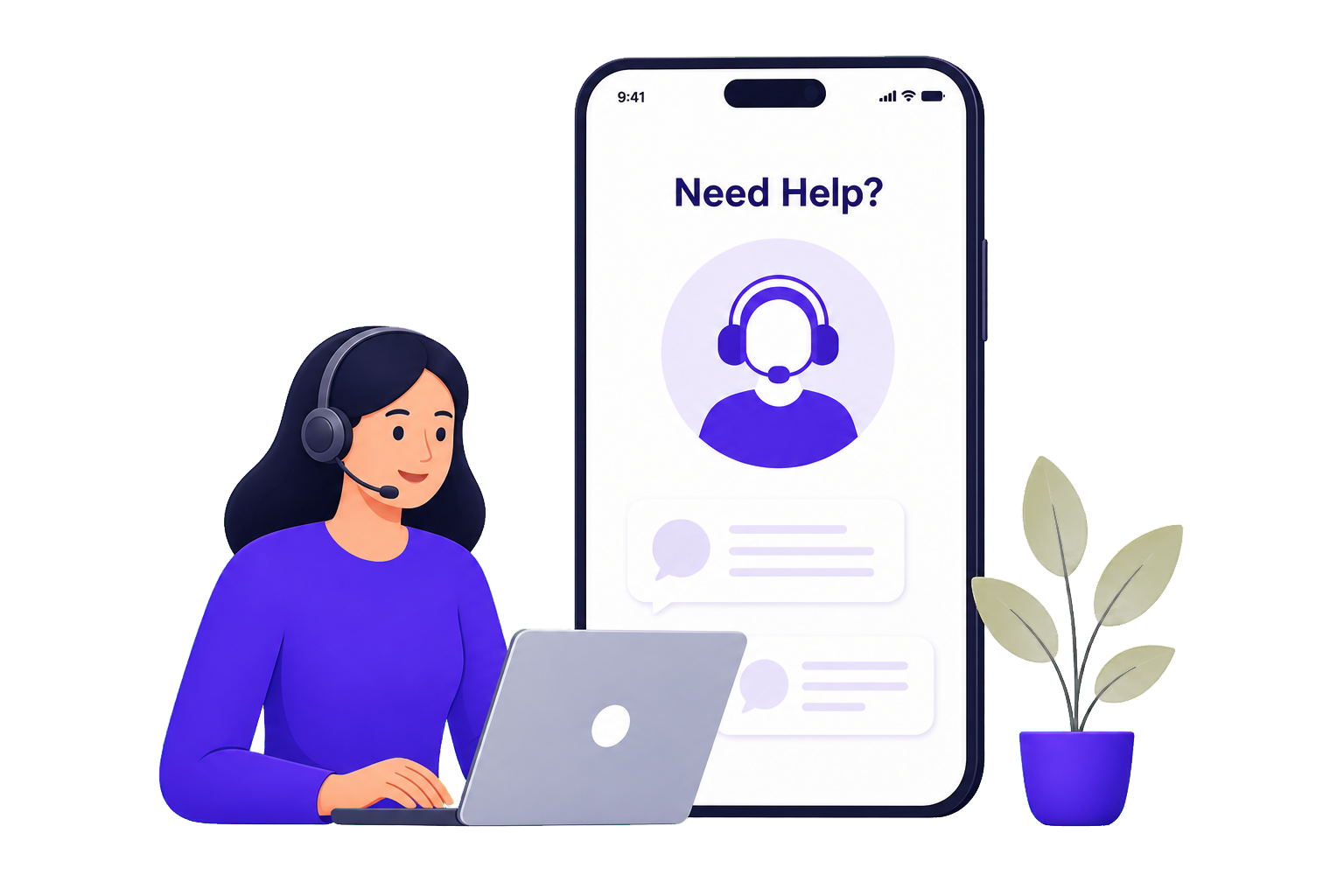 ReadyRide help center support illustration